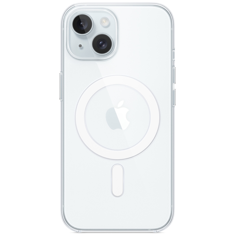 Чехол Clear Case для iPhone 15 Пластик (с MagSafe)