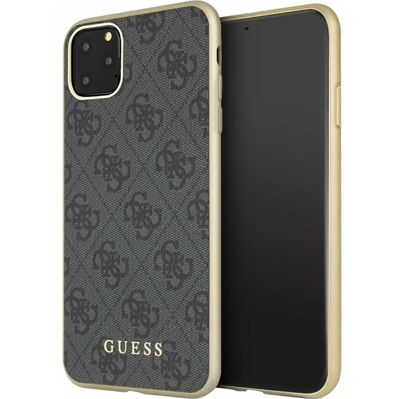 Чехол iPhone 11 Pro Накладка Кожзам Guess 4G collection Hard