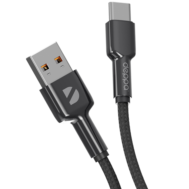 Кабель Deppa 72507, USB-A → USB-C, длина 1 м