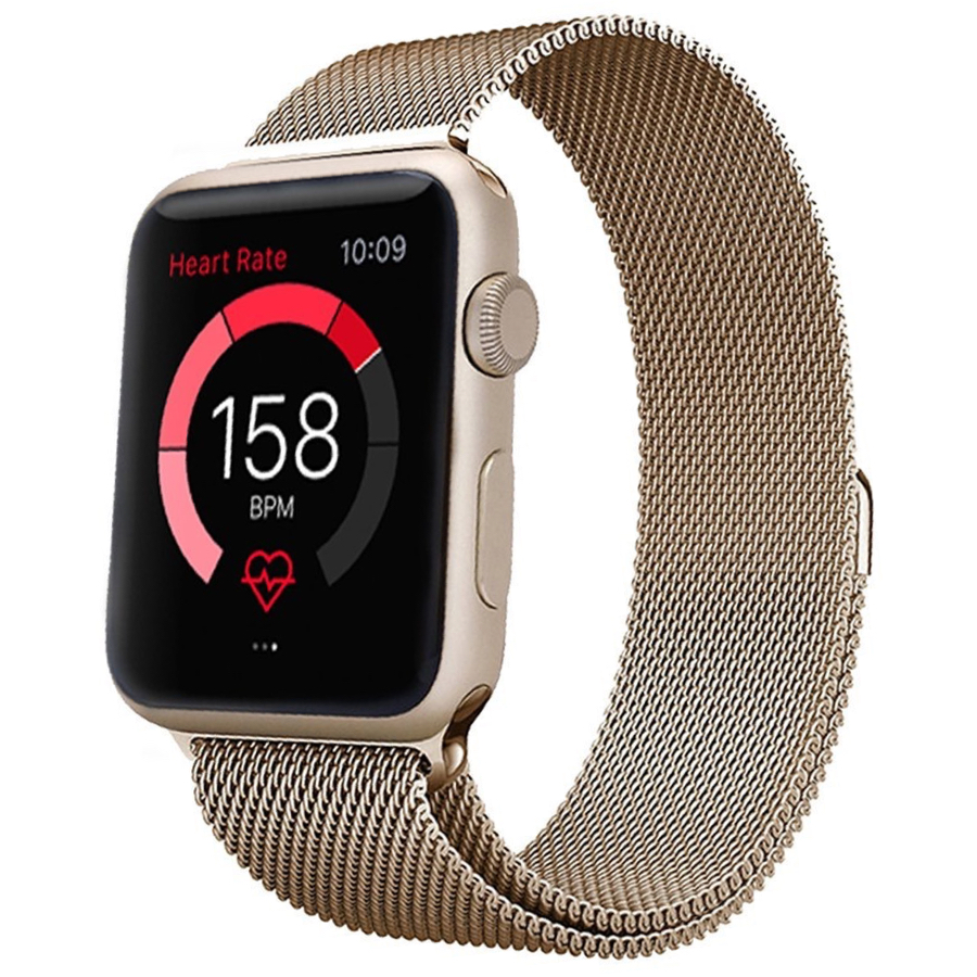 Браслет стальной Milanese Loop для Apple Watch 42, 44, 45mm
