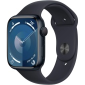 Apple Watch Series 9 (45mm) Алюминиевый корпус, Темная ночь, Sport Band