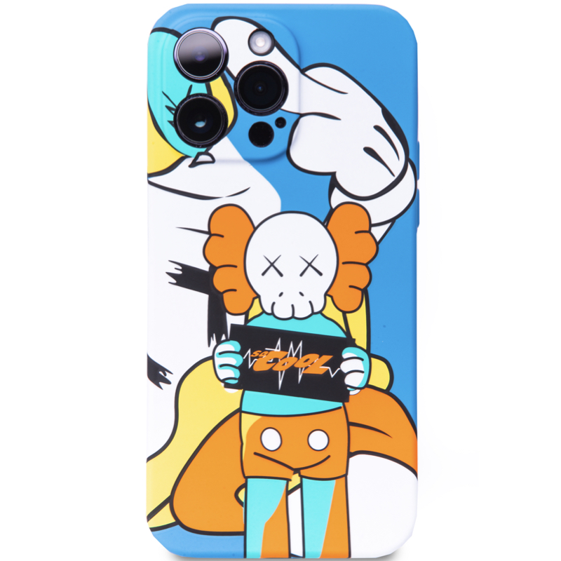 Чехол iPhone 14 Pro Max Накладка Силикон Luxo Kaws series
