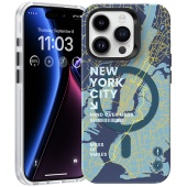 Чехол Benks MagClap City New York для iPhone 15 Pro (MagSafe)