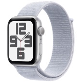 Apple Watch Sport SE 2024 (40mm) Алюминиевый корпус, Серебристый, Sport Loop (без RuStore)