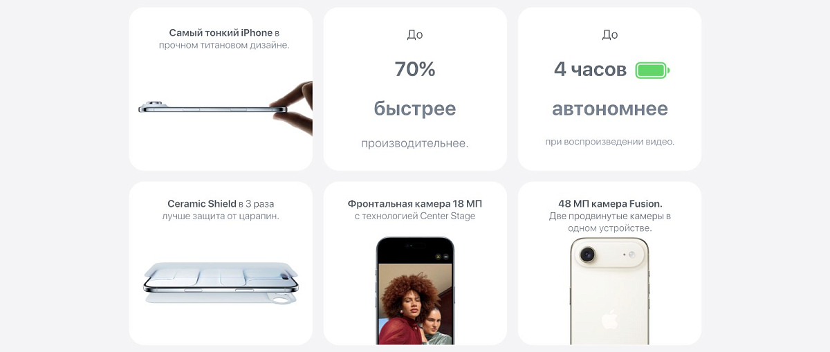 Apple iPhone Air 256 Gb Черный космос